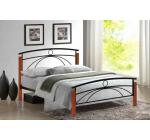 Wooden and metal bed 1