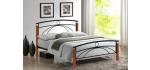 Wooden and metal bed 1