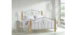 Wooden and metal bed 3