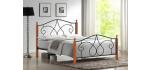 Wooden and metal bed 4